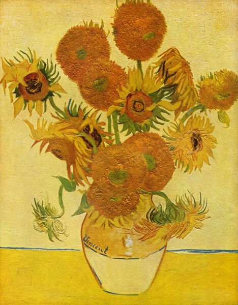 Still life with sunflowers by Van Gogh